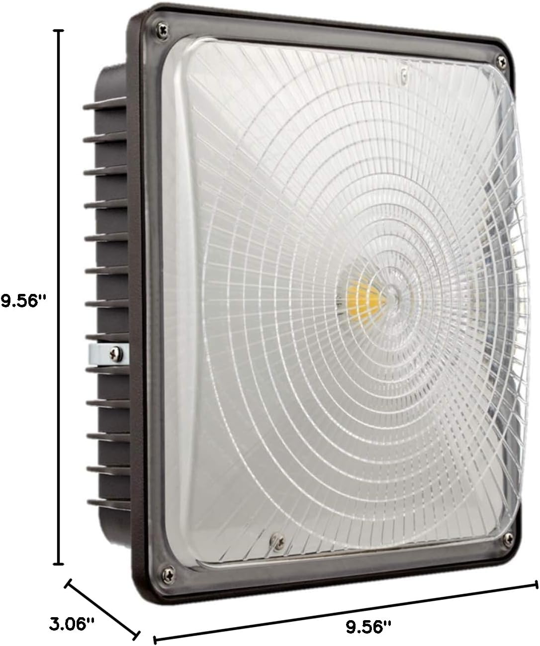 Canopy 45W LED Light 120-277VAC dimmable Ra70 5000K Dark Bronze