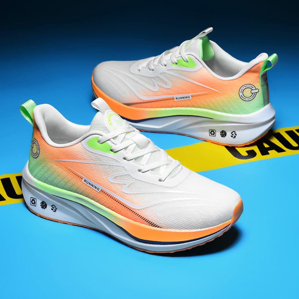 Unisex lekkie trampki sportowe oddychające z amortyzowaną podeszwą eleganckie buty do biegania i codziennego użytku