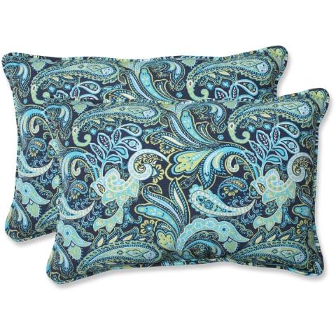 Pillow Perfect Paisley Outdoor Accent Pillows Cover