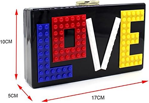 Miniatura 3 de YYW Love - Bolso de mano de acrílico, caja de acrílico, bolso de mano para mujer, boda, fiesta, cóctel