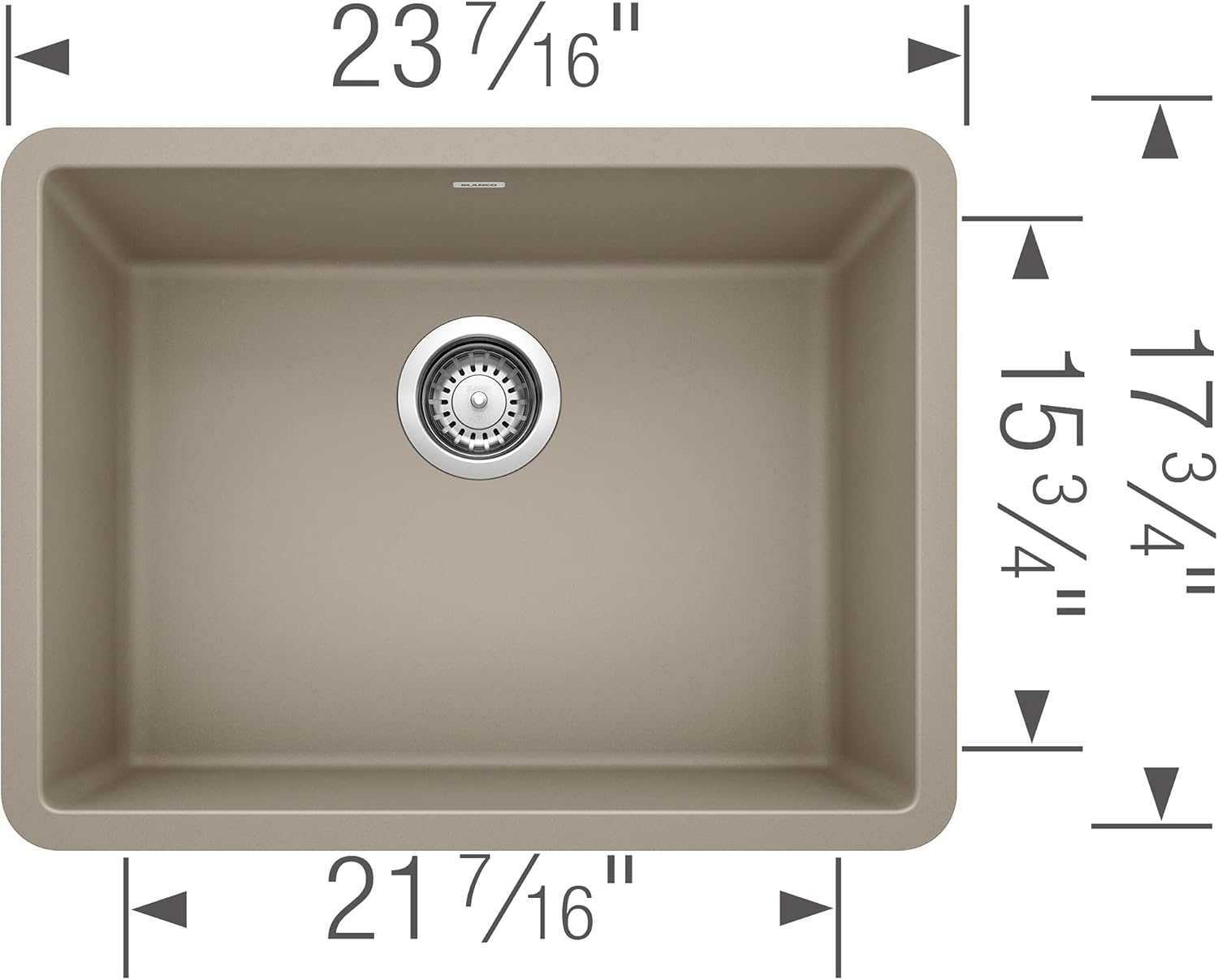 Promo Discount Up To 70% Off BLANCO 522417 Precis 24 Single Bowl-Truffle Sink, 23.44 L X 17.75 W X 8.75 D Review Discount BLANCO 522417 Precis 24 Single Bowl-Truffle Sink, 23.44 L X 17.75 W X 8.75 D