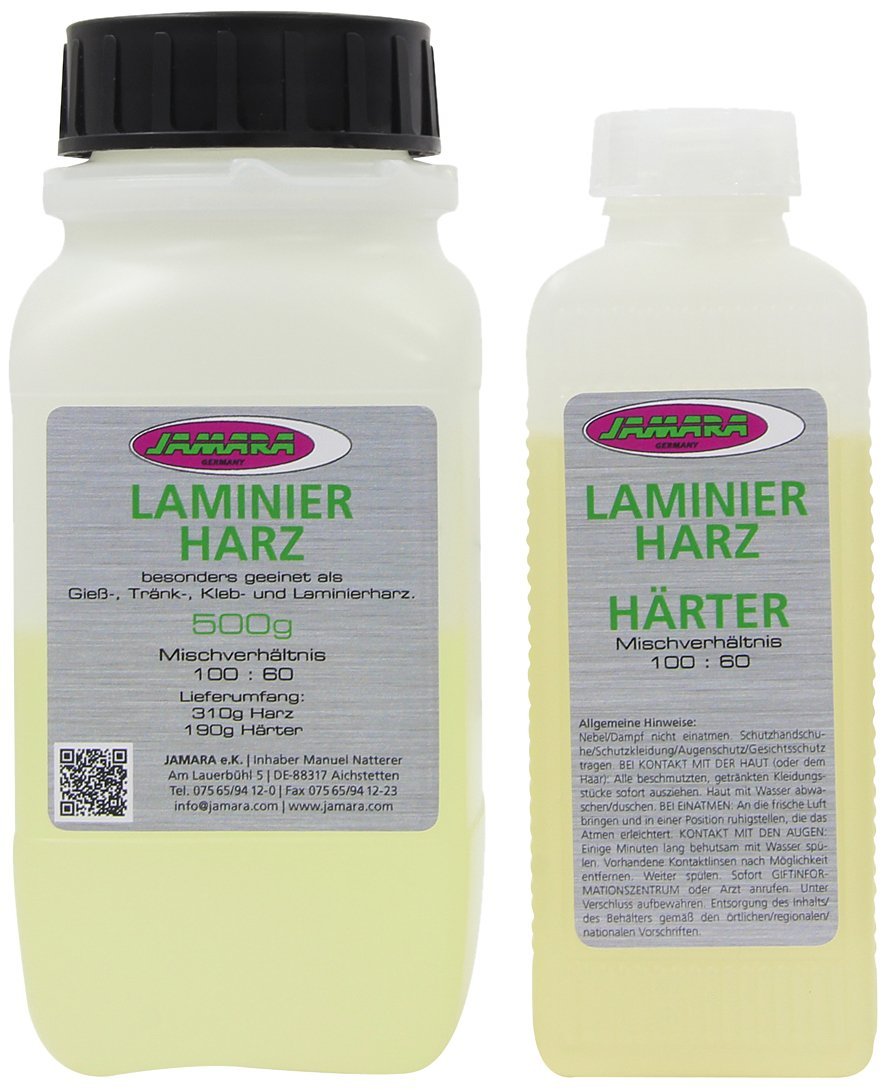 Jamara Resin and Hardener, 60 min, 500 g, Multi color