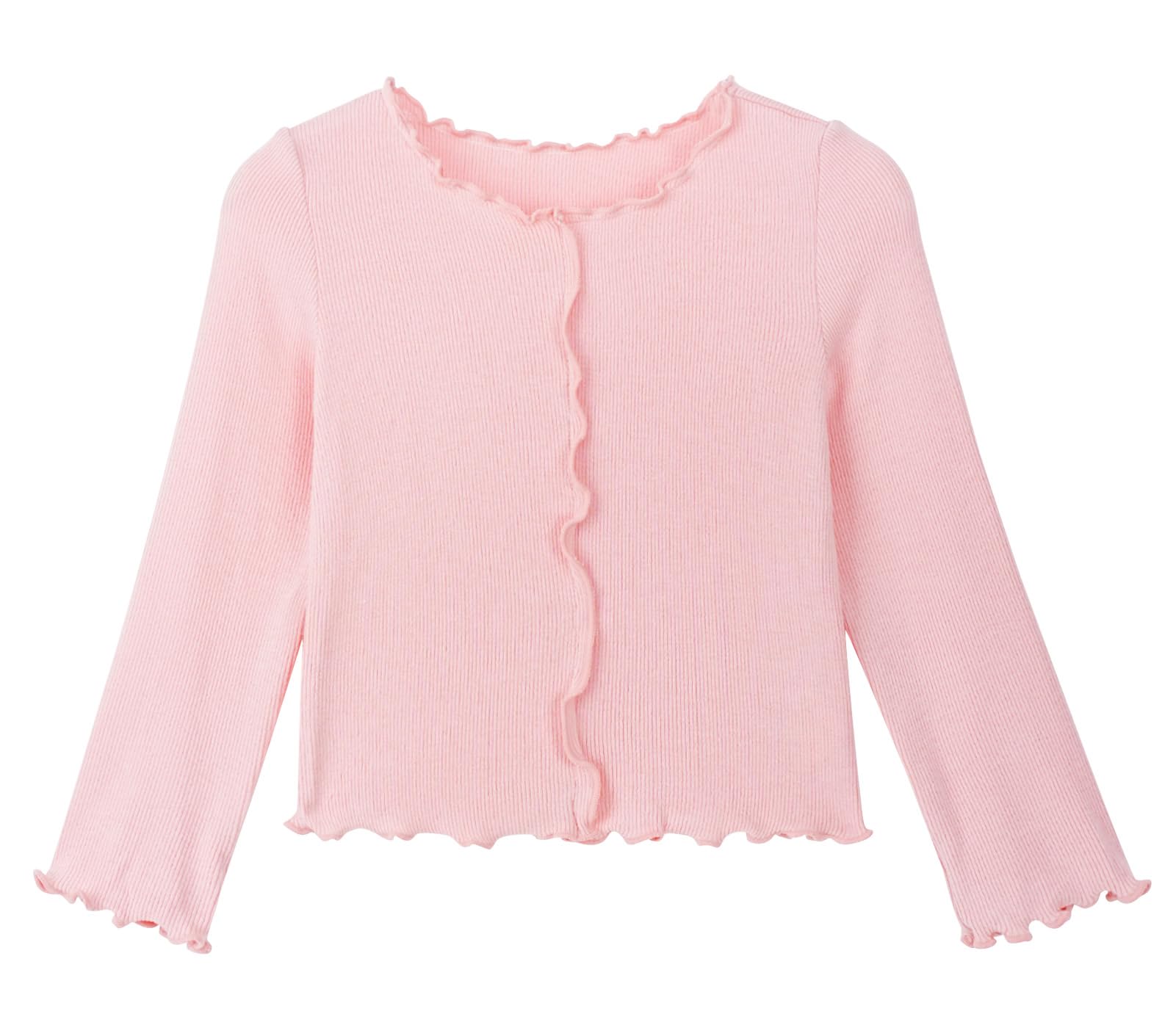 SEAUR Top da danza per ragazze, a maniche lunghe, bolero, cardigan, coprispalle con bottoni, leggero, 4-14 anni