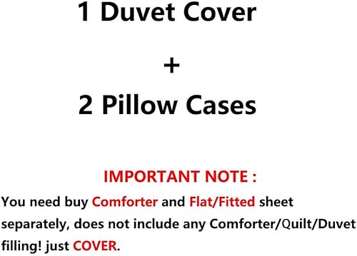 Miniatura 6 de Feelyou Juego de funda de edredón con diseño de rosas de arco iris, juego de ropa de cama de flores coloridas para niñas y mujeres, funda de edredón