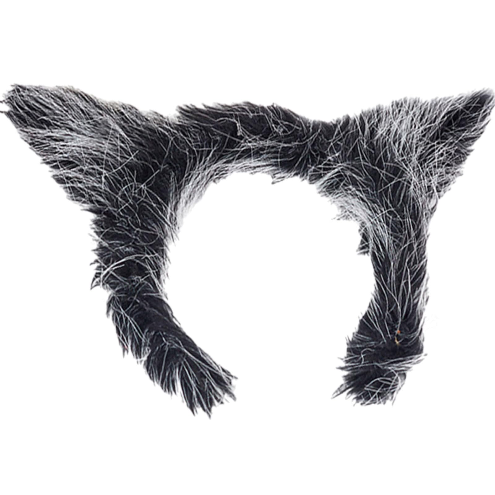 MICFENY Modifiable Animal Ear Hairband Fleece Wolf Plan Thin Hair Clip For Adults Oriented Incidents Everyday