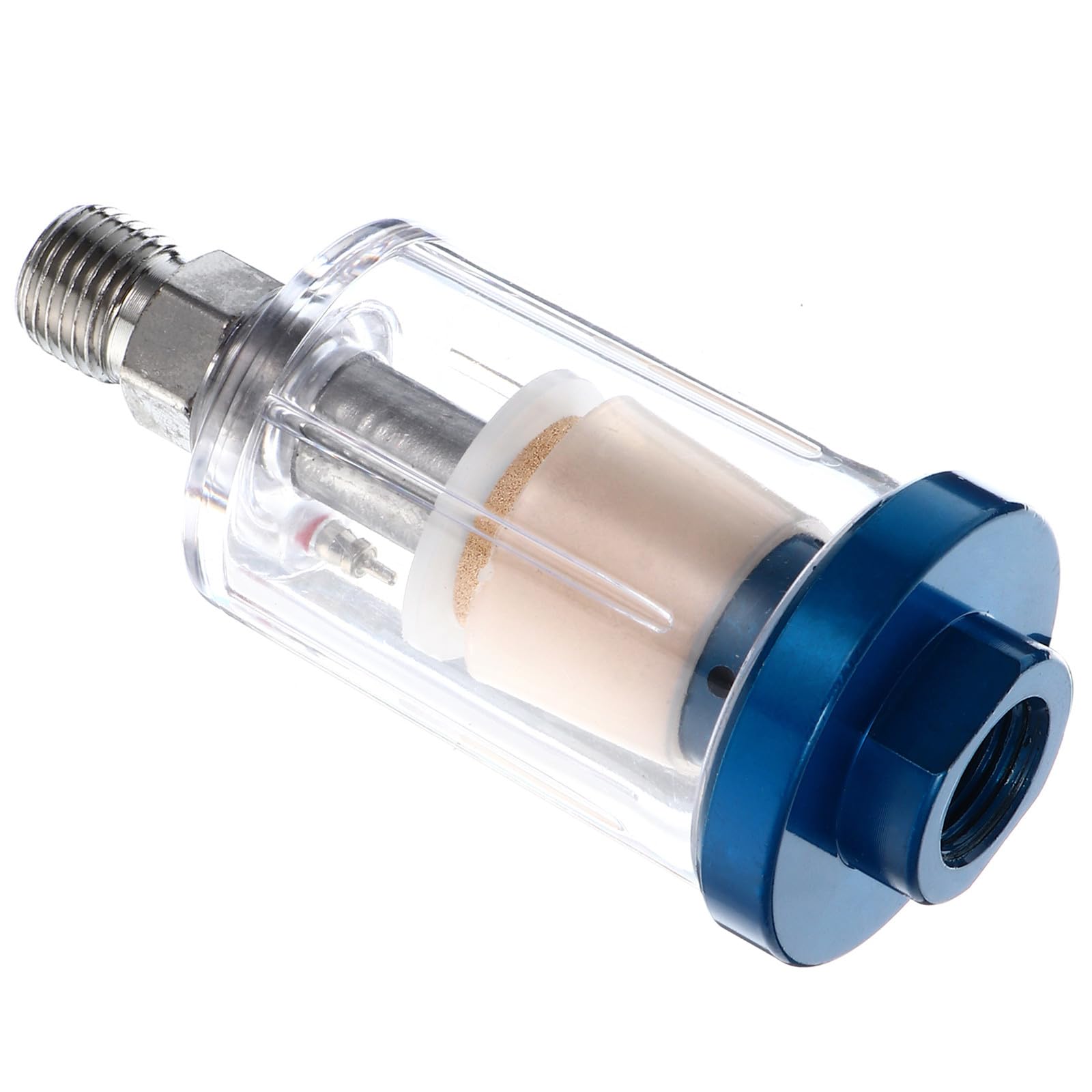 Inline Water Oil Separator with Copper Filter for Pneumatic Spray Gun Air Compressor Accessories, Air Tool Moisture Trap Suitable for Paint Sprayers and Compressor Oil Filtering
