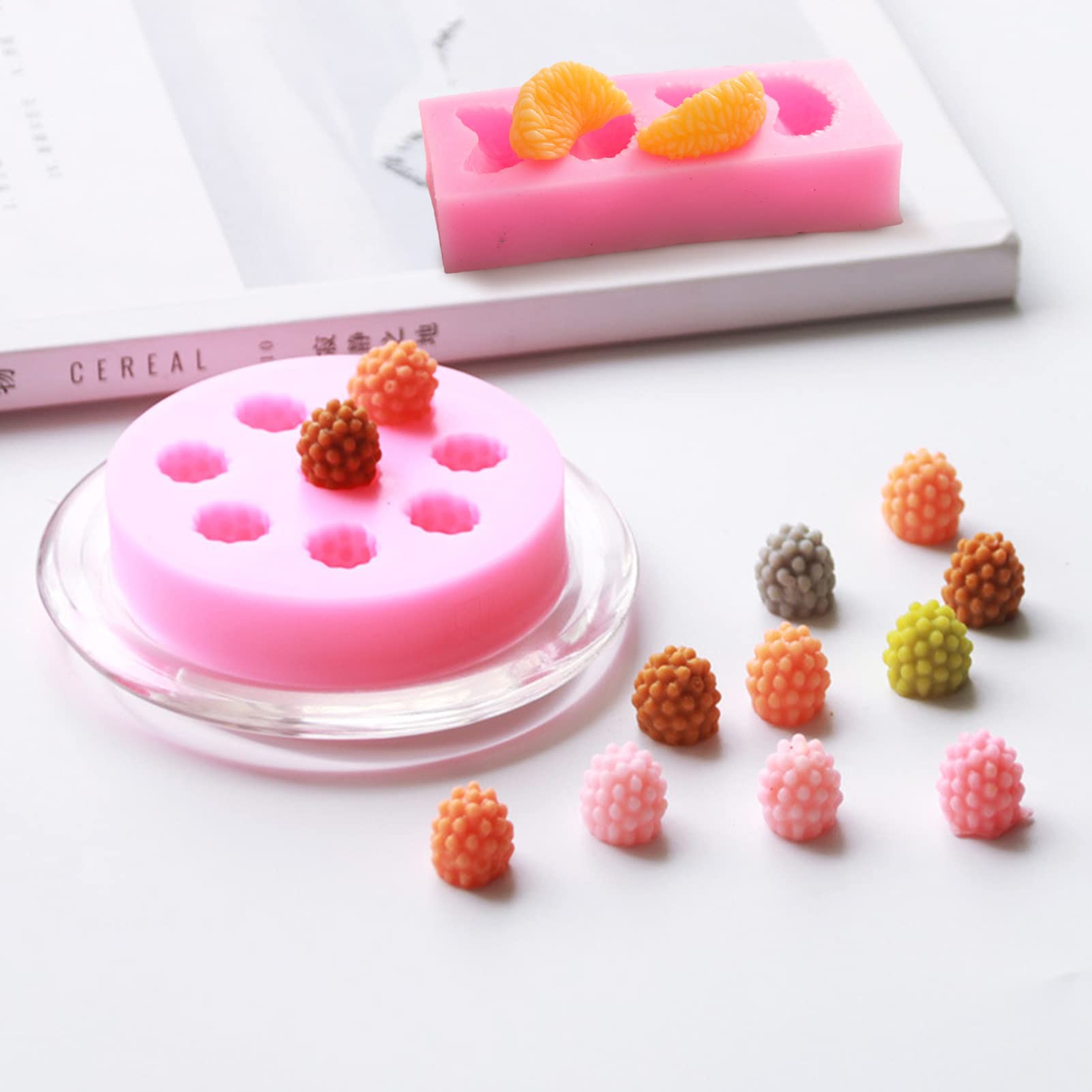 5 Fruchtförmige Silikonformen - Für Gelee, Schokolade Und Fondant