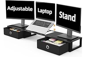 WESTREE Monitor Stand: The Ultimate Workspace Optimizer for Double Monitors and Laptops