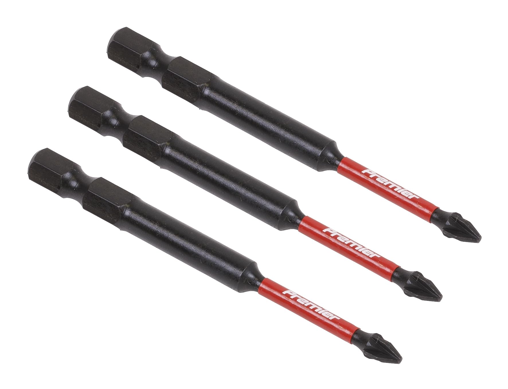 Sealey Pozi #1 Impact Power Tool Bits 75Mm - 3 Piece