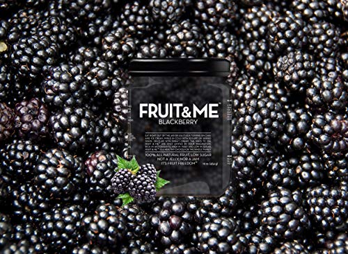 FRUIT & ME BLACKBERRY, FRUIT COMPOTE AND TOPPING, 6 16 OZ JARS, NON-GMO, GLUTEN-FREE, ALL NATURAL