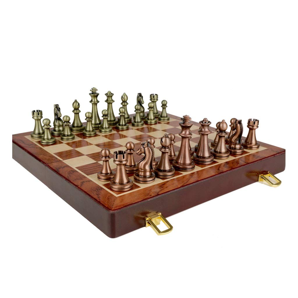 Buy 21in Unique Chess Sets and Boards, 2 in 1 Folding Wooden Chess Set