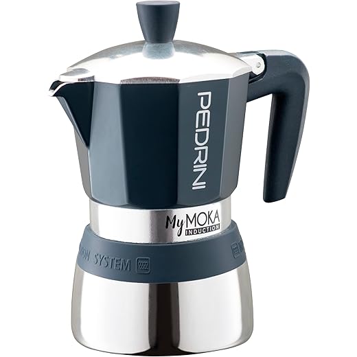Pedrini MyMoka Induction Coffee Maker 6 Cup 270ml Italia