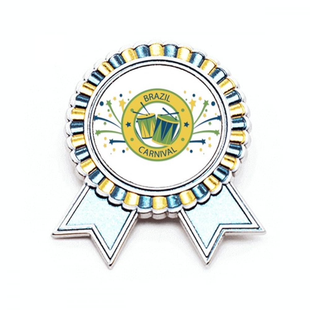 Broche Drum Stars carnaval Brésil taille M accessoire costume métal thématique