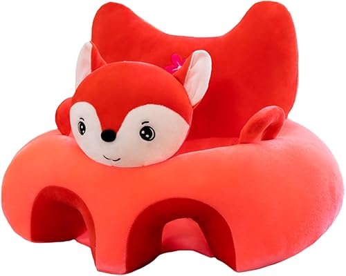 Silla de bebé con forma de animal, funda de sofá de apoyo para bebé, linda silla de asiento de piso para niños pequeños, silla sentada para aprender