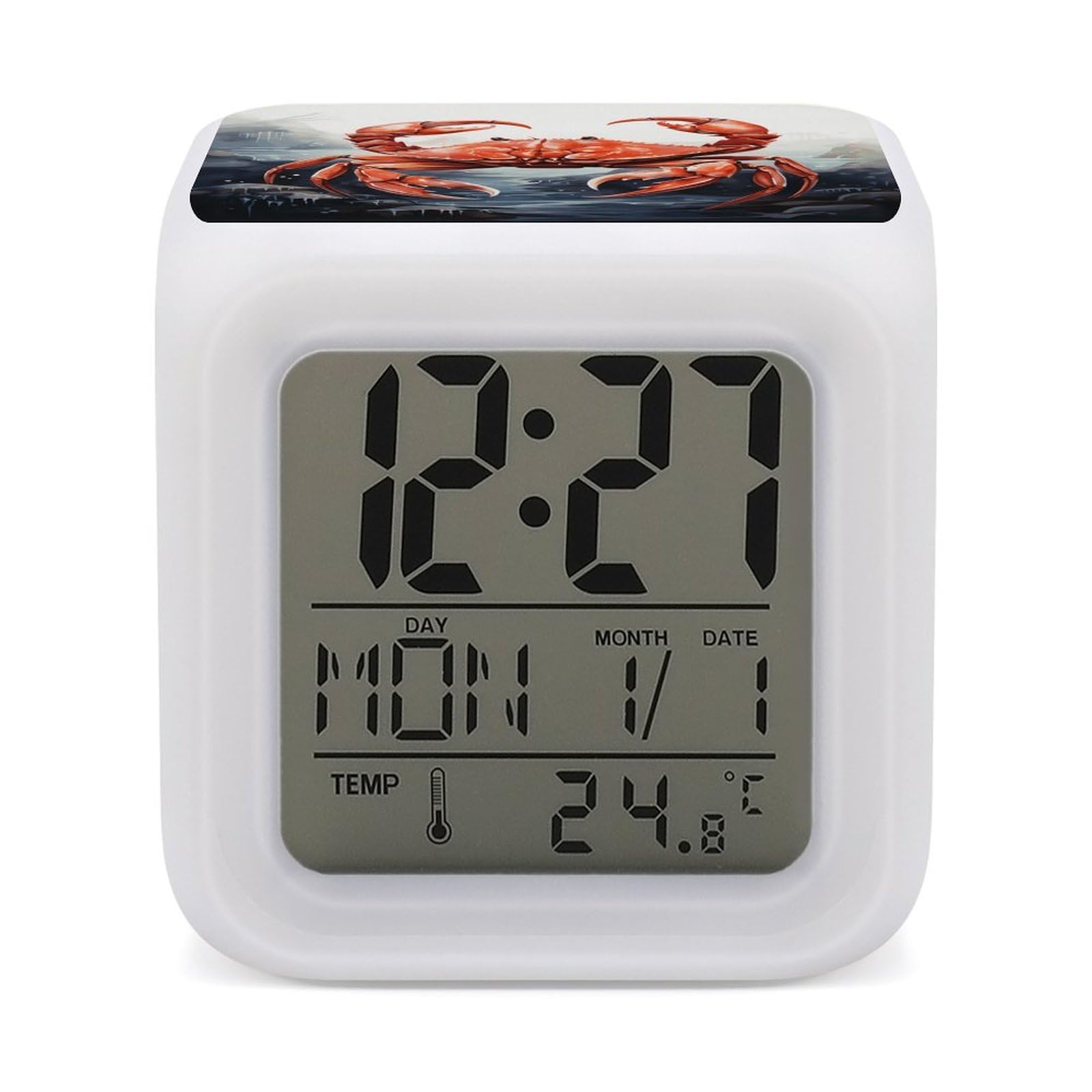 Reloj digital que cambia de color para resolver problemas de sueño en niños