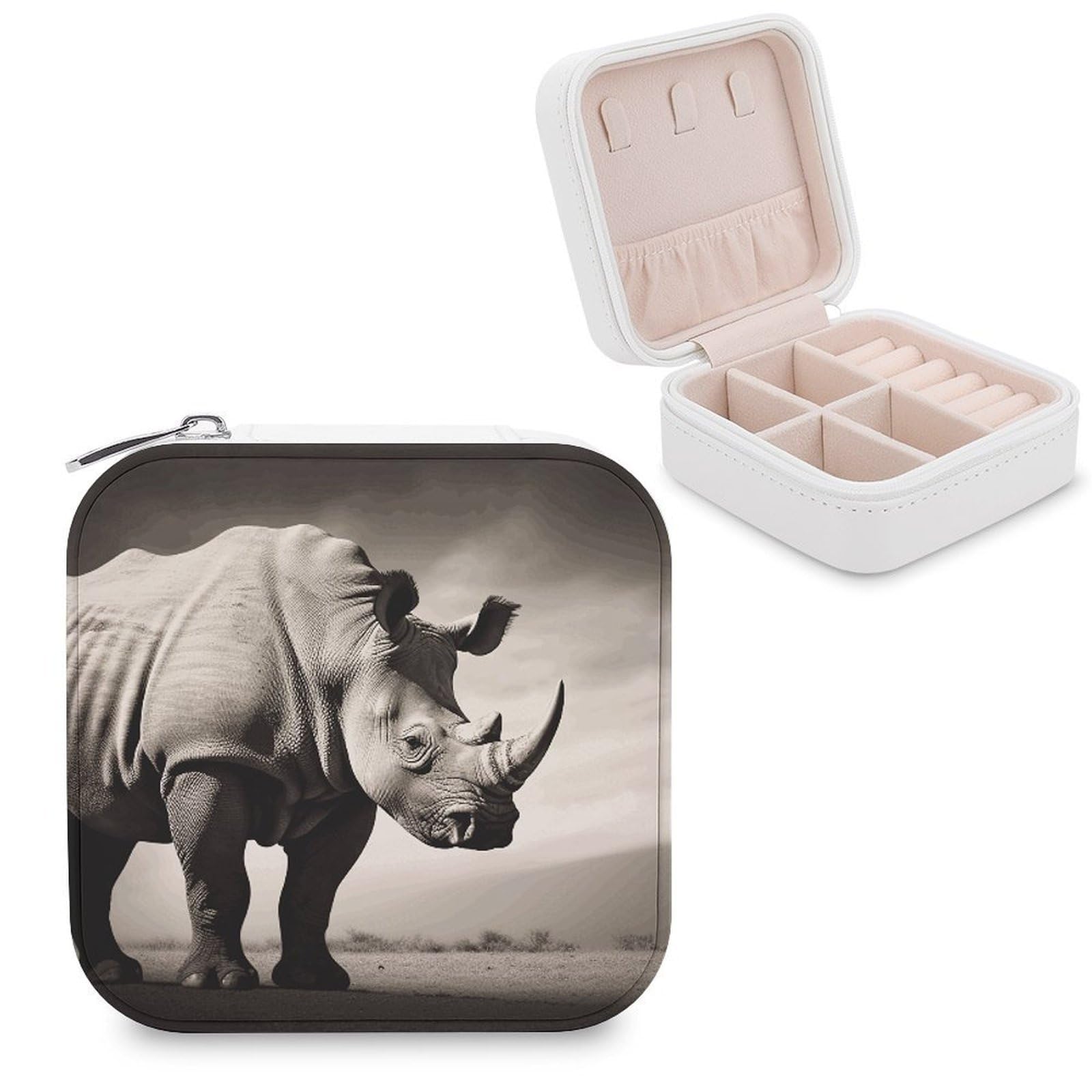 FekiLoot South Africa Animal Jewelry Box Exquisite Jewelry Organizer Silver Gold Trinket Storage Case Multi Compartments Cute Earrings Ring Necklace Holder For Woman Household Gift