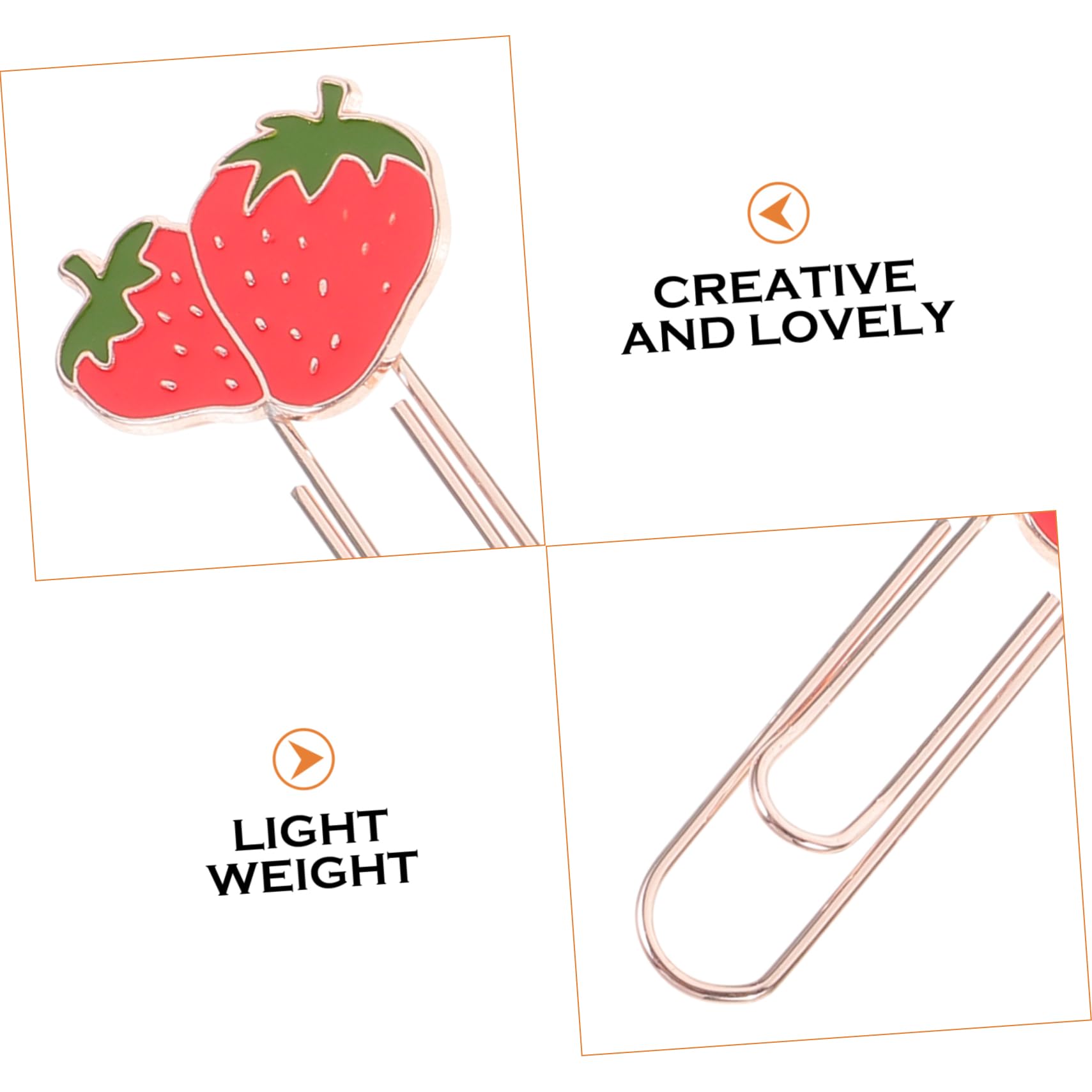 DOITOOL 5 Set Graffette Metalliche Creative Clip Per Documenti Biglietti Visita E Note Accessori Ufficio Decorativi Pratiche E Versatili Per Scuola E Casa 6 Pezzi*5