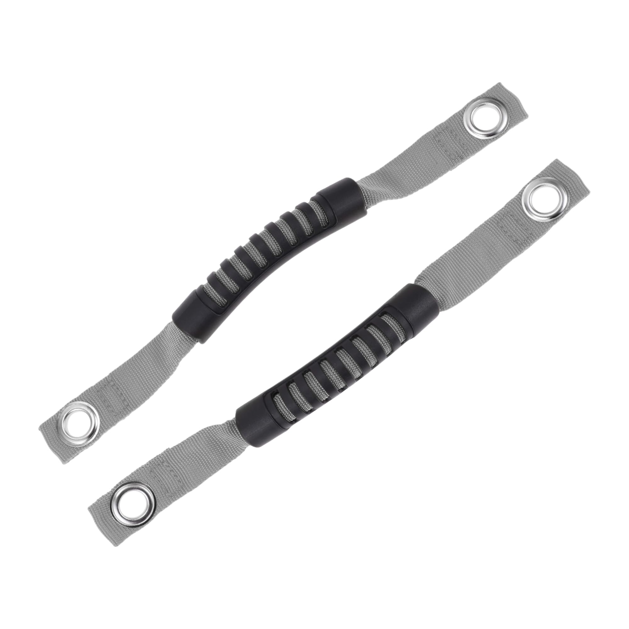 2Stk Überrollbügel Haltegriffe für Jeep Wrangler 07-17 für Ford Bronco 21-22 Pickup Haltegriffe Griffe Dach Seil Griff mit Loch Oxford Stoff ABS Grau