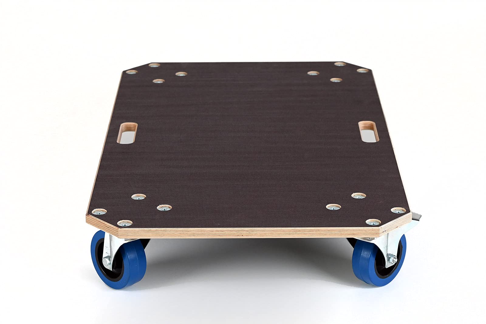 Rollbrett (Schwerlast) | Made in Germany | robuster Transportgehilfe | inkl. 2X Feststellbremse | 18mm Multiplex-Siebdruckplatte | mit 450 kg Trageleistung | 80x50 cm