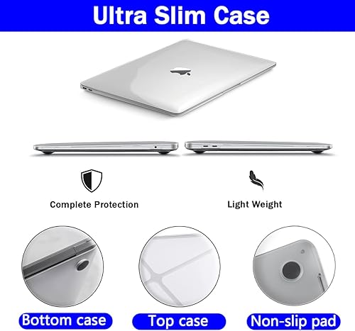 Miniatura 3 de Funda para MacBook Air de 15 pulgadas 2024 2023 Release M3 A3114 M2 A2941, pantalla de retina líquida, carcasa rígida de plástico, cubierta de