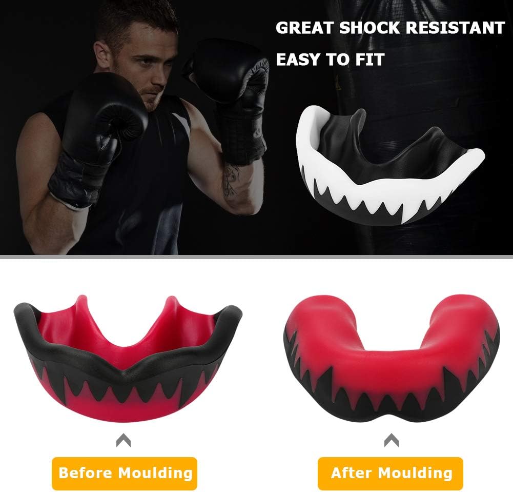 2Pcs Sports Mouth Guards for Teenager Over 15 and Adult, Professional