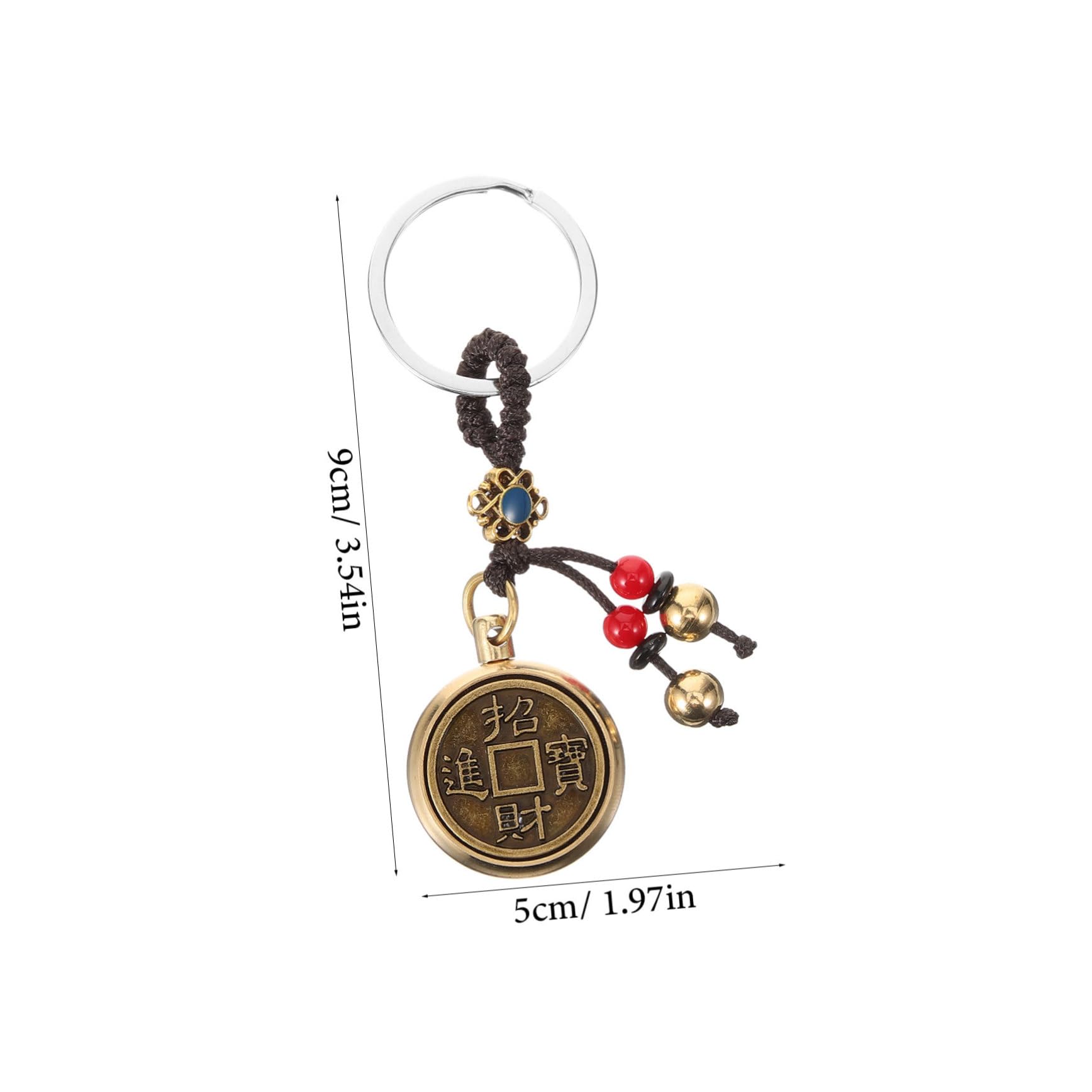 brelok, Pierścień, torebka, brelok, wiszący amulet, bransoletka Feng Shui, mosiądz
