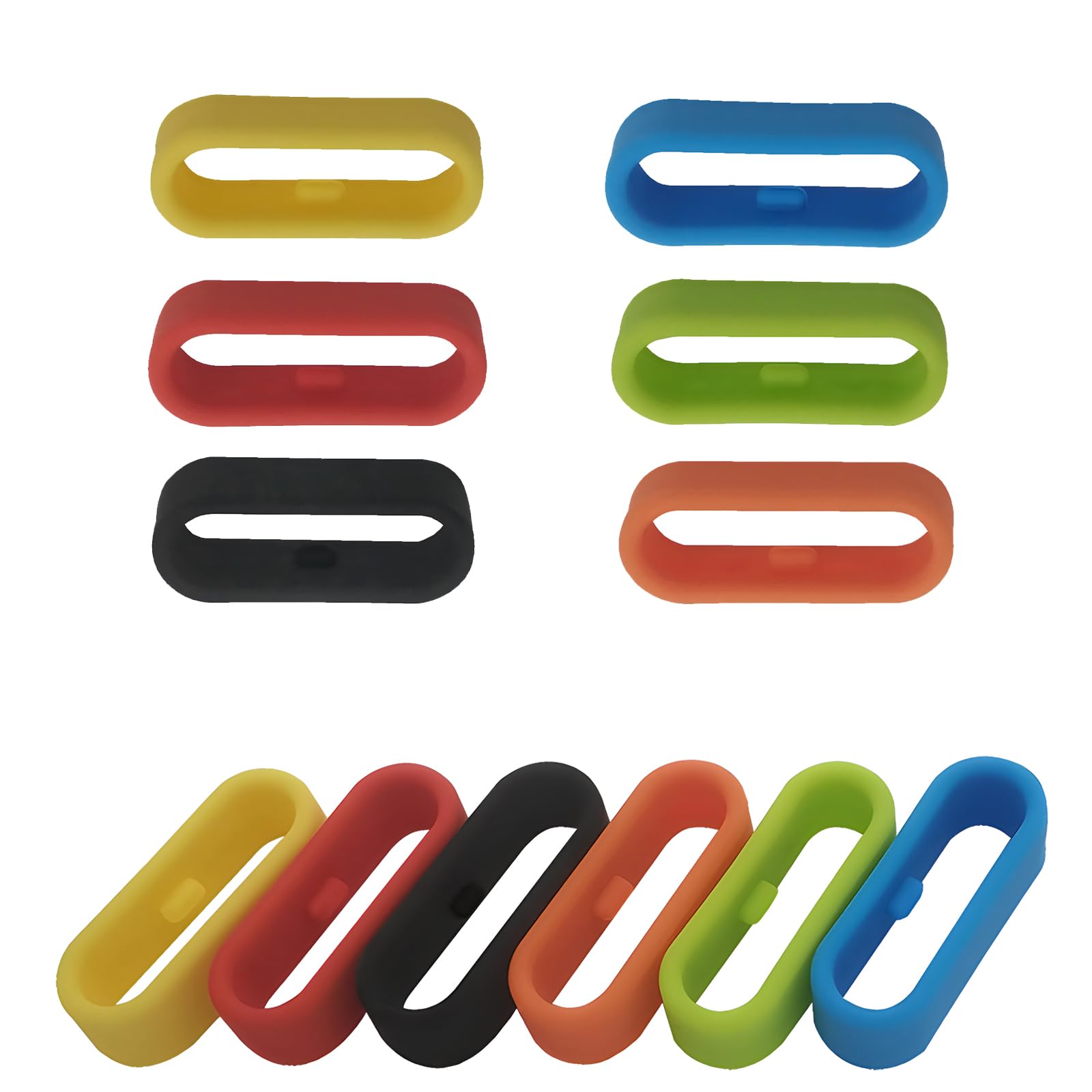 YAKQUARD 12 Pack Rubber Watch Strap Holder Compatible with Garmin  Vivoactive 3/Fitbit Versa 2/Versa 3/Forerunner 645 245 Watch Bands Loop  Replacement