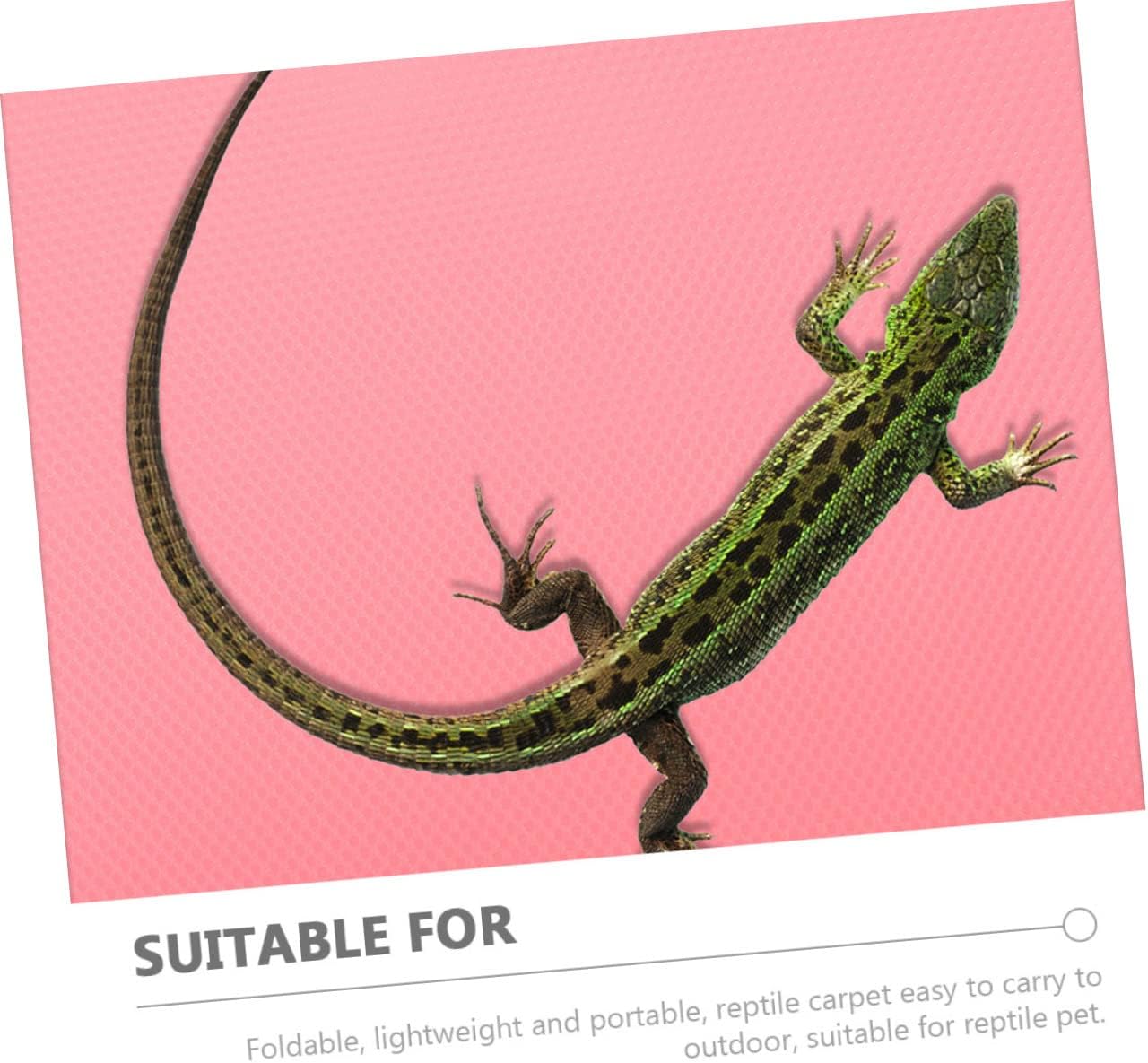 Reptile Carpet for Enclosure Substrate for Reptile Tank Bearded Dragon Bedding Tortoise Lizard Snake Gecko Washable Reusable