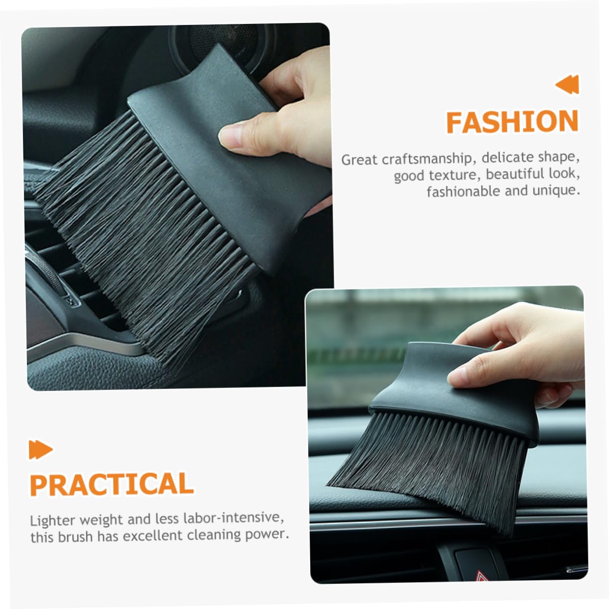 FRCOLOR 20piezas Cepillo De Limpieza para Asientos De Coche y Ventilación Kit De Detalle Interior Herramienta De Limpieza y Eficaz para Automóviles