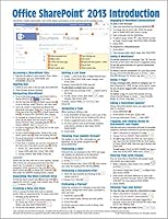 Microsoft SharePoint 2013 Quick Reference Guide: Introduction (Cheat Sheet of Instructions, Tips & Shortcuts - Laminated Card) 1936220954 Book Cover