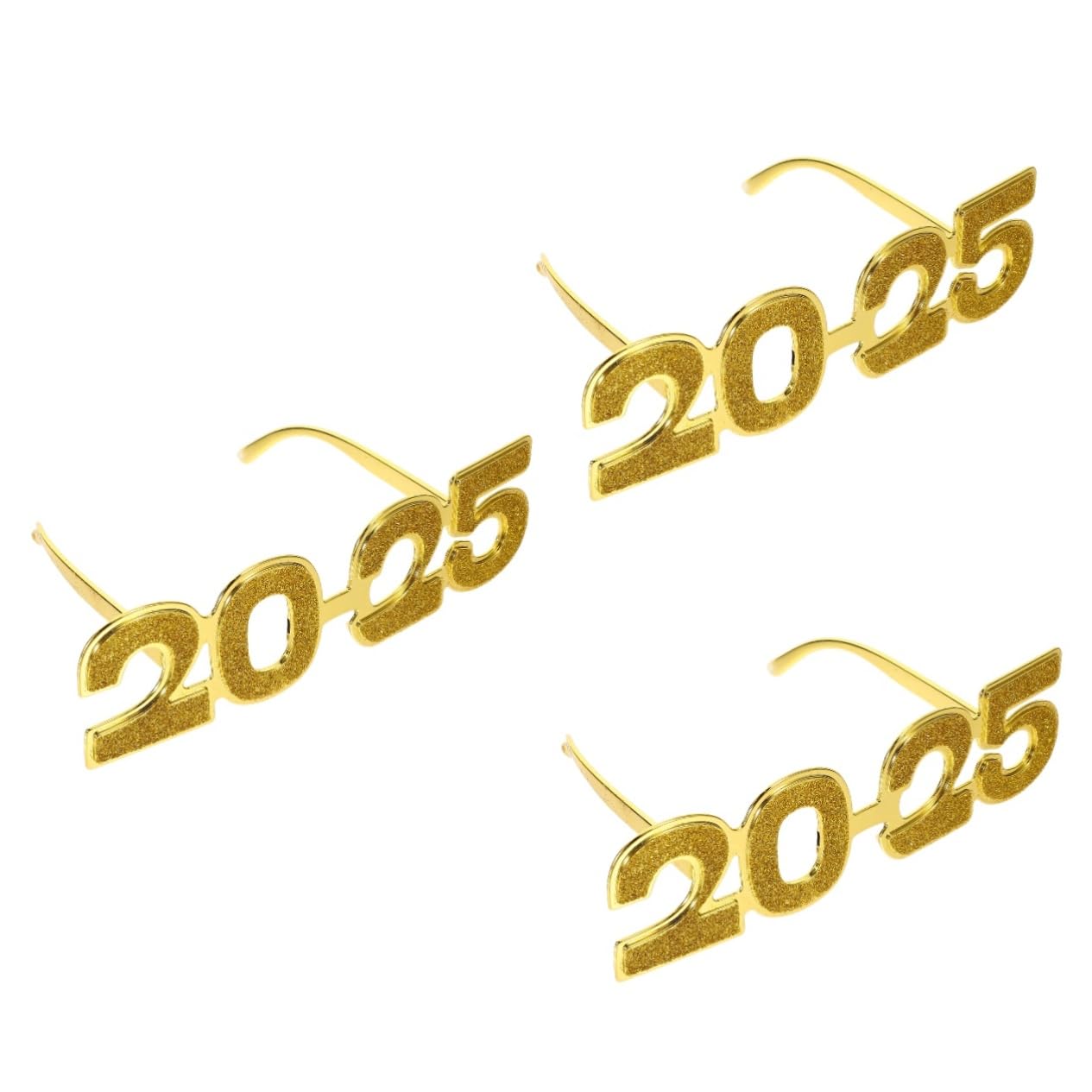 OFFSCH 3 Pairs 2025 Glasses 2025 Sunglasses 2025 Graduation Glasses Happy New Year Glasses 2025 New Years Sunglasses 2025 Dancing Glasses Christmas Glasses Happy New Year Sunglasses PC