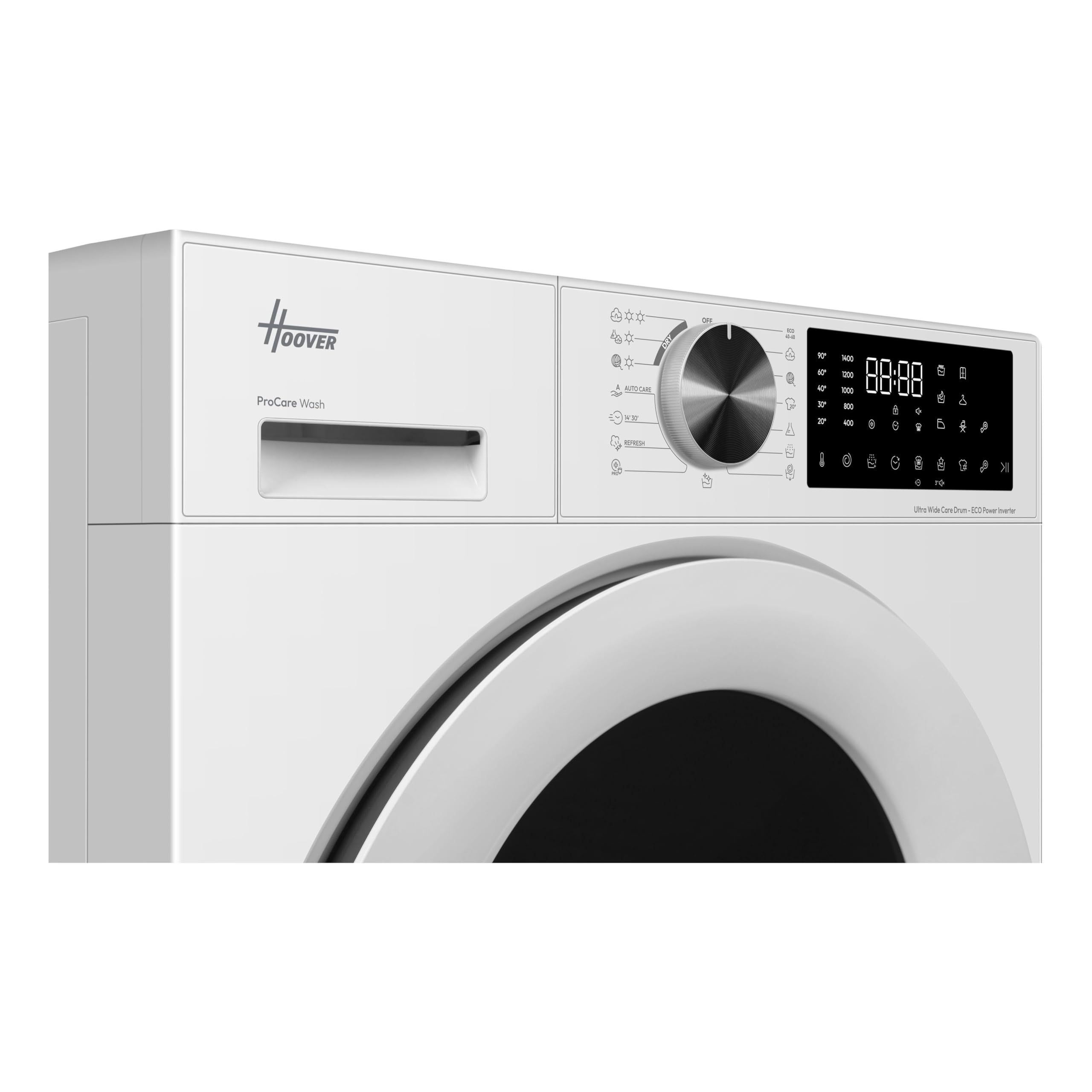 Hoover H-CARE 300 Lavasciuga Slim 8+5 Kg, 1400 Giri, Classe A-20%, Bianca