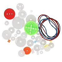 Vista 1 de Fielect Kit de engranajes de plástico 43pcs con accesorios surtidos para robot motor DC