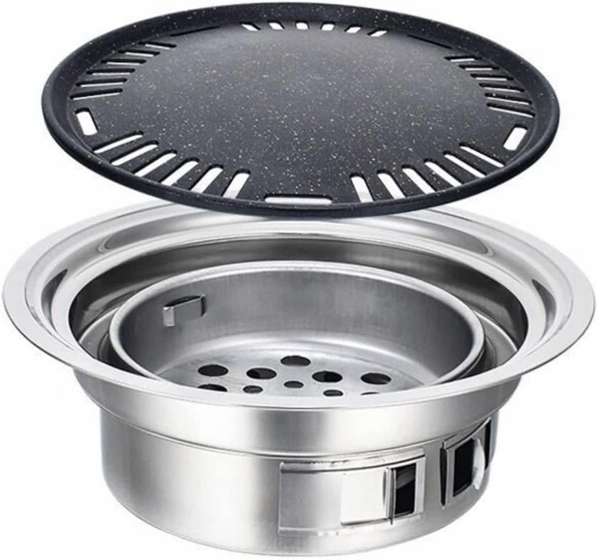 Grille węglowe Grill węglowy ze stali nierdzewnej Nieprzywierające grille Przenośny grill zewnętrzny Okrągły grill węglowy