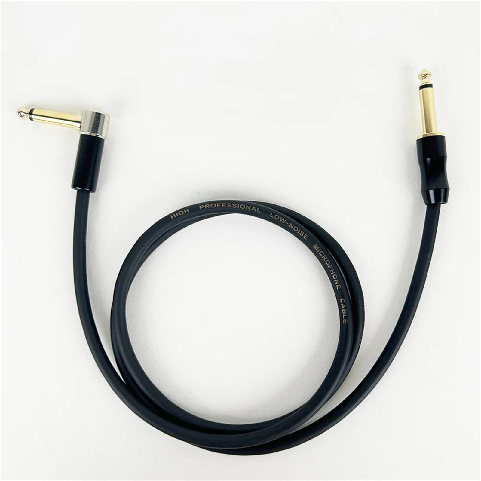 Przewód połączeniowy audio Gitarowy kabel audio 1/4 cala z męskiego na męskie Mono do basu E-Piano czarny o wielu długościach(8m)