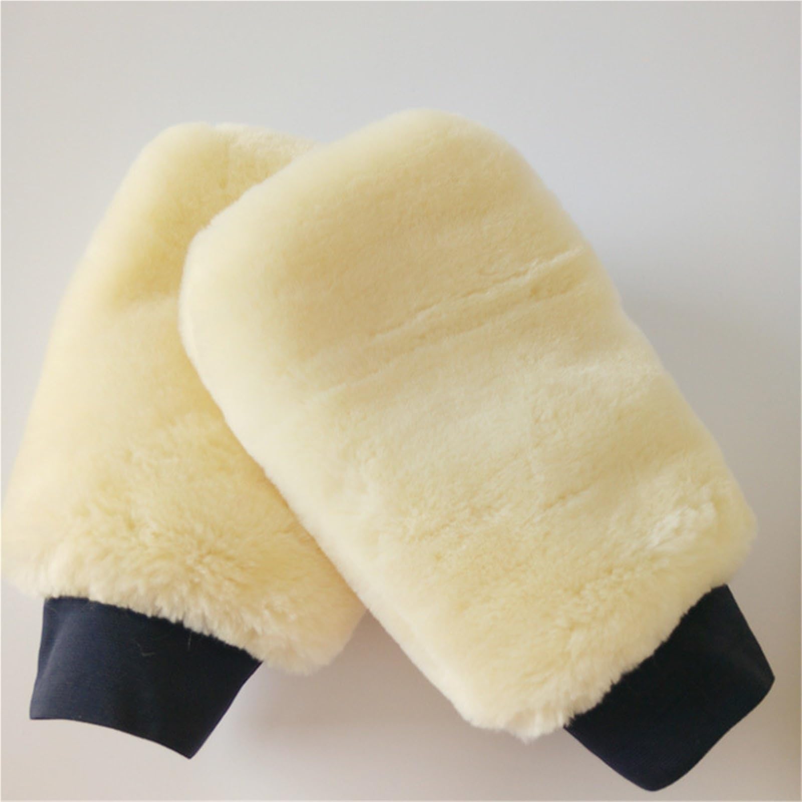 MDSRFGN Car Wash Mitt Double-sided Plush Car Wash Gloves Soft Thickened Imitation Wiping Dusting Glove(2Pcs)