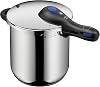 WMF Perfect Plus One Pot Pressure Cooker Induction 8.5 L Pressure Cooker with Flame Protection Large Cooking Signal 2 Cooking Levels Removable Lid Handle One-Hand Cooking Step Controller Cromargan Polished Stainless Steel