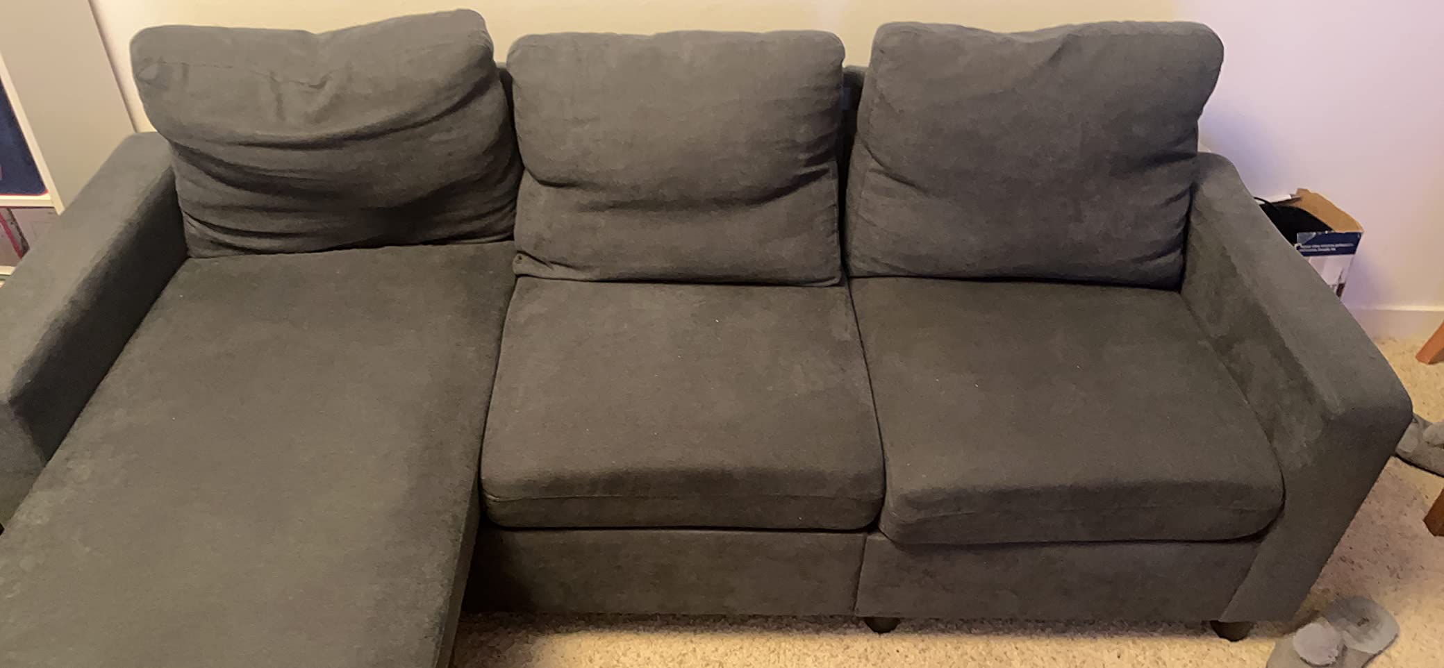 31/mo Finance Sectional Sofa Couch, LShaped Convertible Couches for