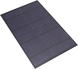 Painel Solar Policristalino 6V 10W, Placa de Carregamento Solar Eficiente para Projetos Externos DIY, Carregador Portátil 6V para Lâmpada de Gramado, Lâmpada de Parede [acampamento,