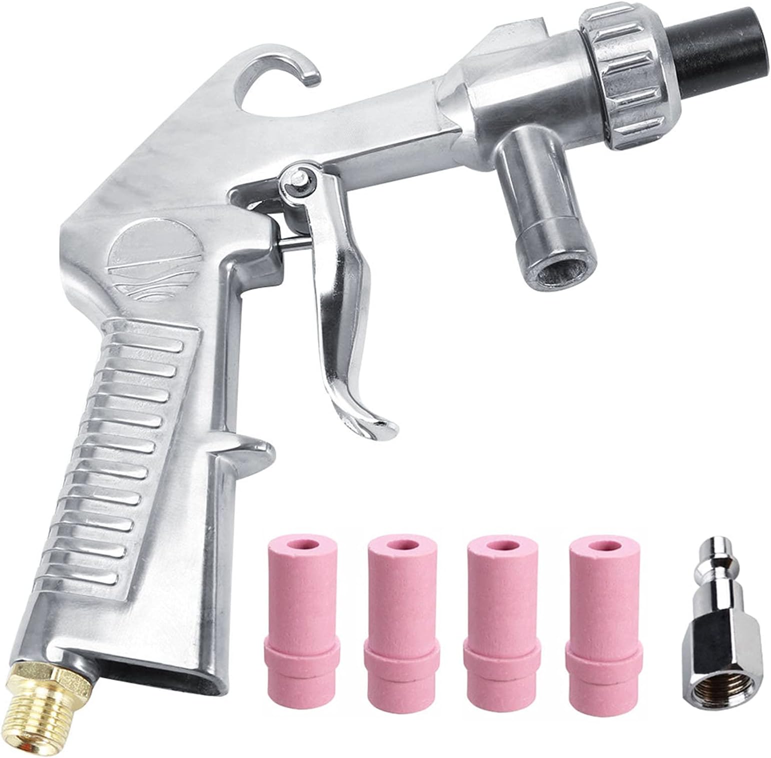 Sandblaster Kit Abrasive Sand Blasting Gun Spray Gun Rust Remove with Air Quick Adapter for Sandblast Cabinets