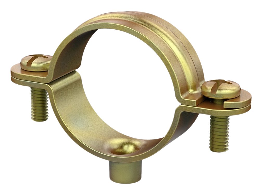 Abrazadera M6 30 con alta resistencia estructural para evitar vibraciones en conductos