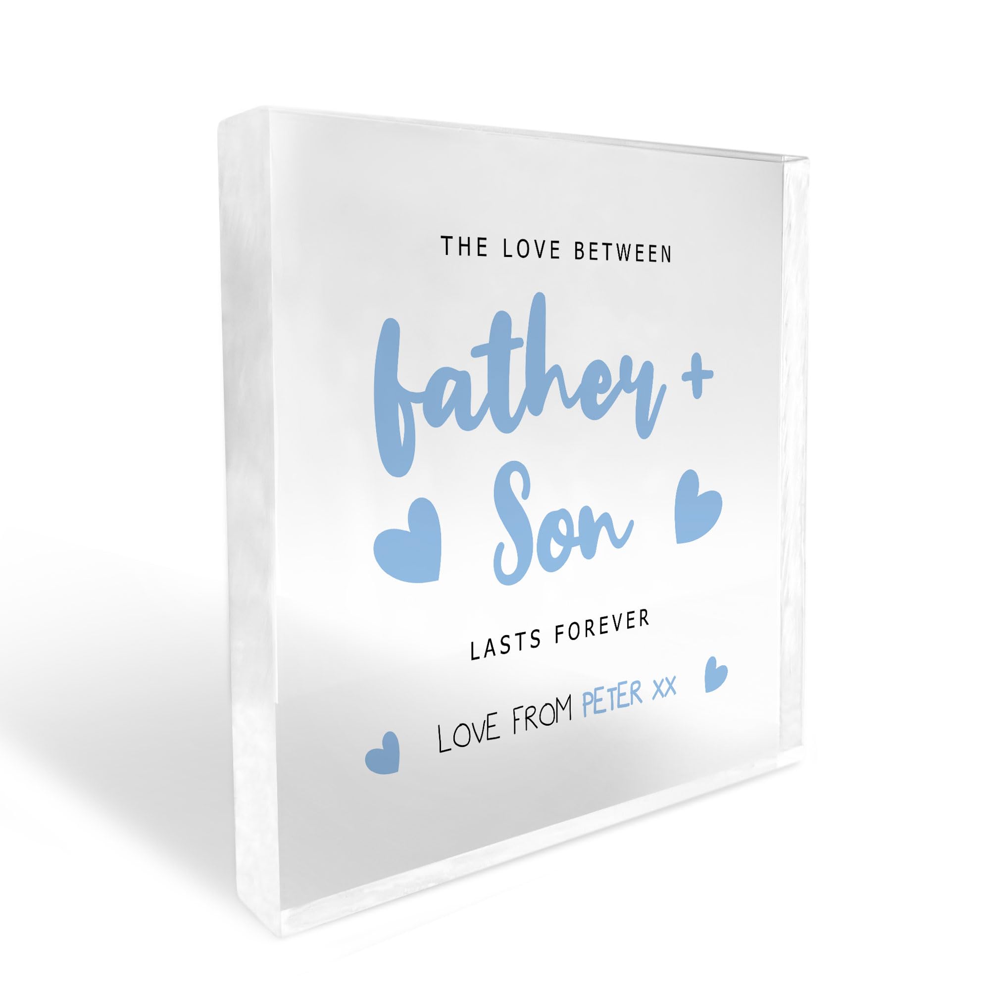 Red Ocean Gift For Fathers Day, Dad And Son Gift, Dad And Son Plaque, Personalised Gift For Dad, Dad Gifts From Son, Thank You Gift, Dad Gift Idea, Son Gifts, Gifts For Him Keepsake