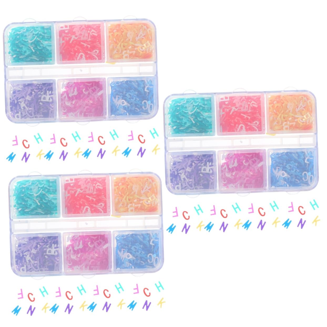 minkissy 3 Cajas Lentejuelas De Arte De Decoración De Boda Decoración De Lentejuelas De Manicura Accesorios Para Salón De Lentejuelas De Maquillaje Clavos La Mascota