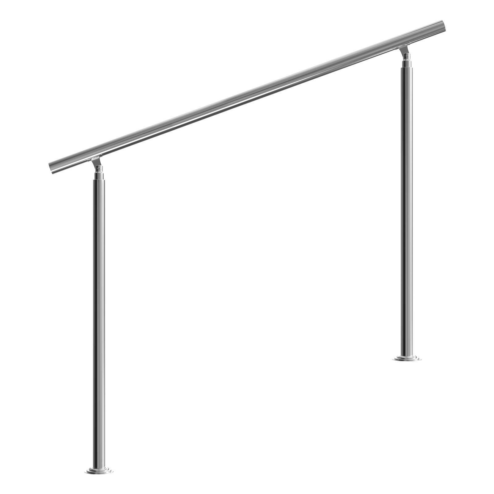 MONZANA Stainless Steel Stair Handrail installed on outdoor steps