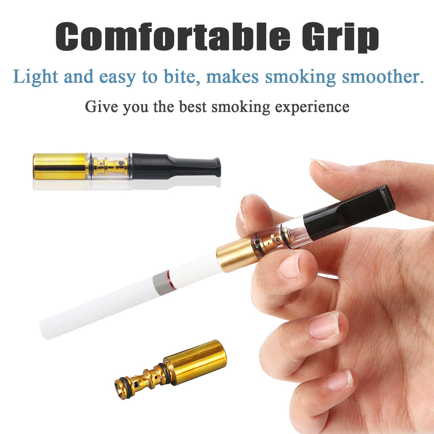 Amazon.com: VOVCIG 10PCS Cigarette Filter Holder, Microporous Multi  Filtering to Reduce Tar and Stains Reusable Suitable Filters for Regular  and King Size Cigarettes : Health & Household