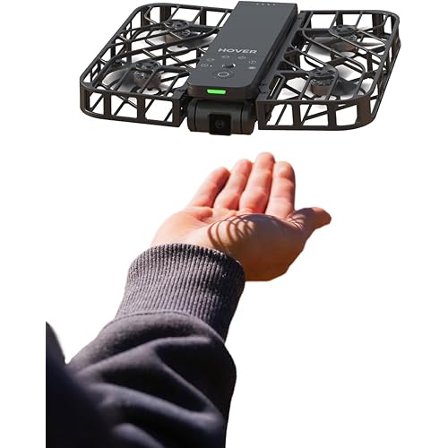 X1 Drone with Camera, Self-Flying Camera Drone with Follow Me Mode, Foldable Mini Drone with HDR Video Capture, Palm Takeoff, Intelligent Flight Paths, Hands-Free Control Black (Standard)