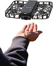 HOVERAir X1 Drone with Camera, Self-Flying Camera Drone with Follow Me Mode, Foldable Mini Drone with HDR Video Capture, Palm Takeoff, Intelligent Flight Paths, Hands-Free Control Black (Standard)