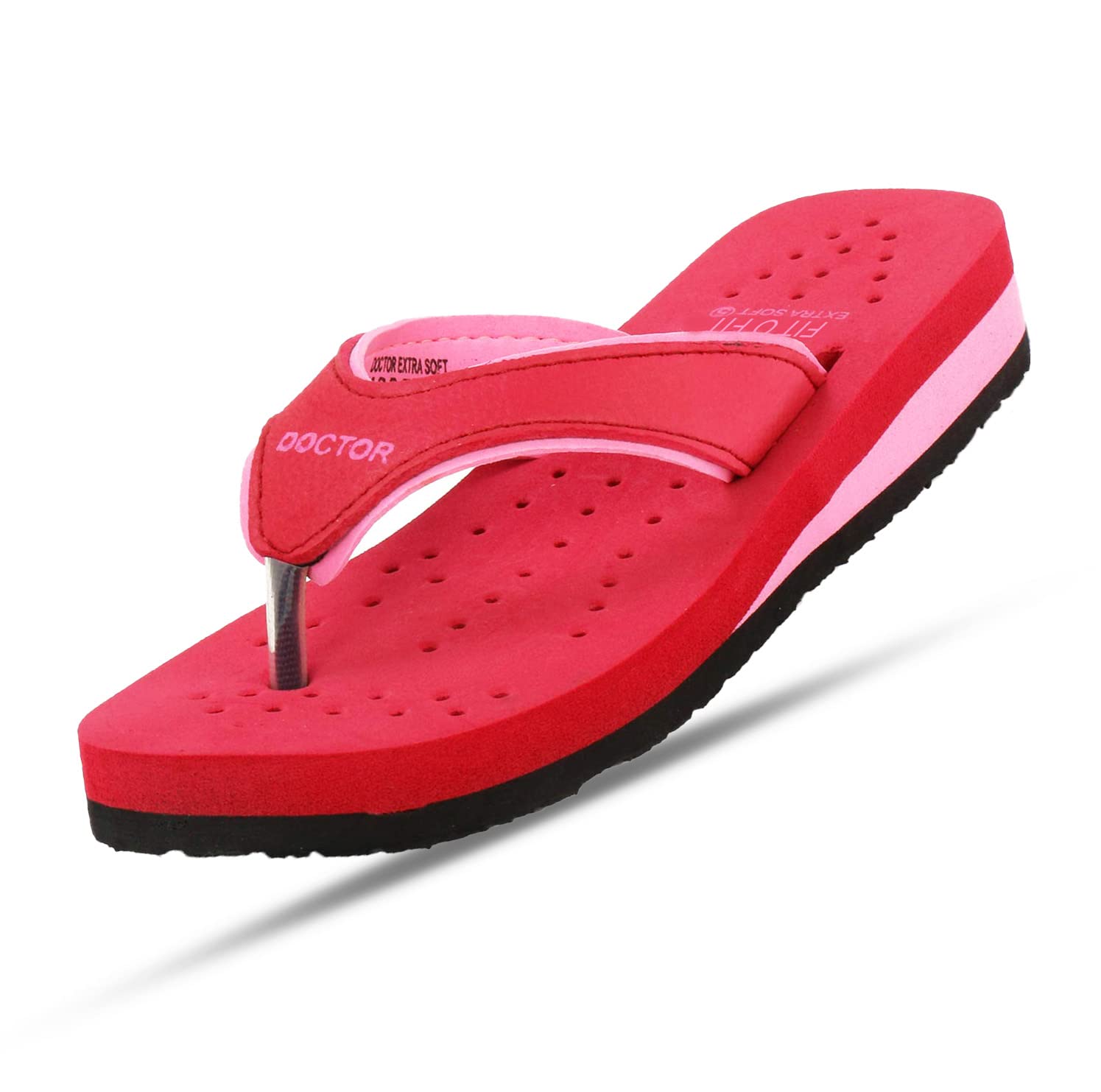 FORVELA OrthoFeet Doctor Slipper for Women and Girls Bathroom House Home Daily Use Chappal Orthopedic Diabetic Flip flops (RED PINK, 4) (B0CPFXSSVK) Amazon Price History, Amazon Price Tracker