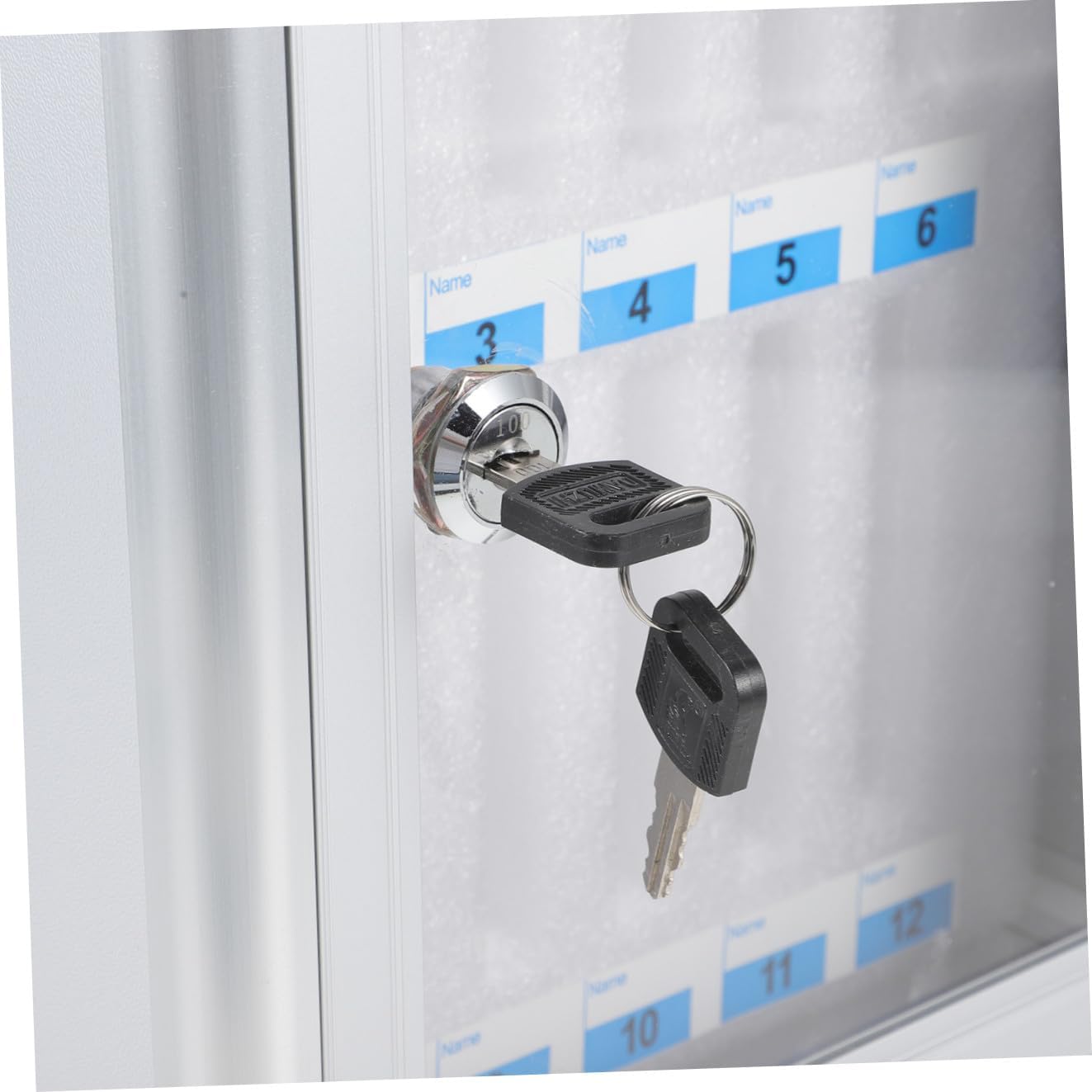 Mobile Phone Storage Locker Cabinet 12-Slot Multi-Compartment Phone Organizer Box Sturdy Lockable Mobile Device Safety Box for Office and School Use