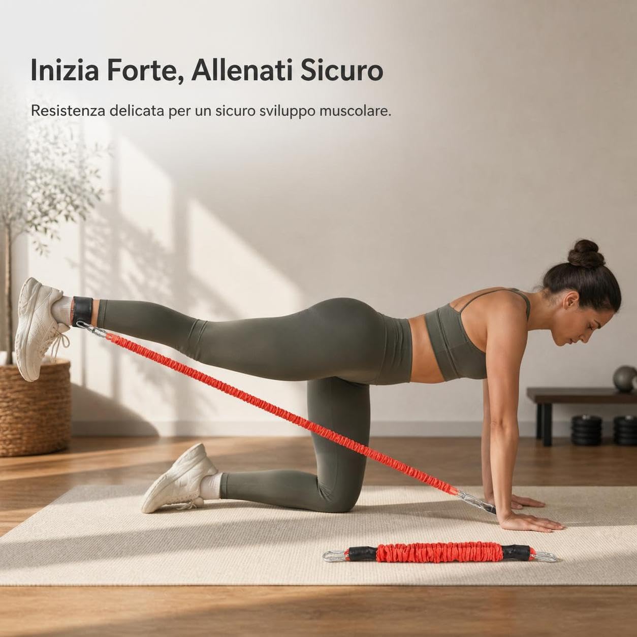 Banda di Resistenza per Gambe | Banda elastica robusta, Accessorio , Allenamento in palestra, Per giovani atleti